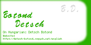 botond detsch business card
